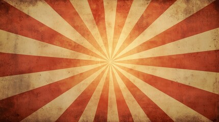 Fototapete - Retro background featuring vintage sun rays illuminating an old grunge paper surface, creating a unique retro background that adds character and warmth to any design project.