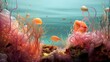 © ChrisTYCat - Surreal digital rendering showcasing the vibrant colorful response of plankton to nutrient depletion and increasing mixed layer depth in the ocean