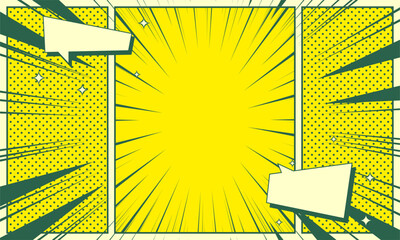 Comic pop art panel background