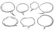 © Ace64 Studio - A blank comic book style speech bubbles to write dialogue