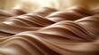 © RONNY - Close-up of smooth, wavy chocolate texture.