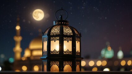 Wall Mural - lantern in the night