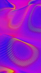 Aufkleber - Abstract Vibrant Gradient Waves with Neon Tones