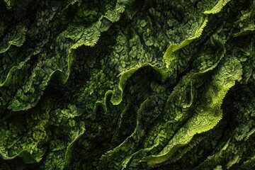 Poster - Abstract green textured background, resembling organic forms and wavy patterns.