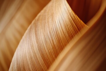 Aufkleber - Abstract close-up of swirling, light brown, wood grain texture.
