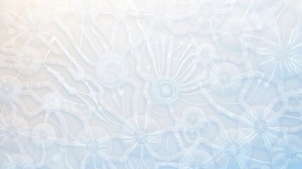 Aufkleber - Abstract light blue and white floral pattern background texture.