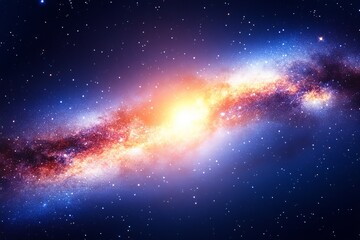 Wall Mural - a starry blue night sky, perfect as a space-themed screensaver. great for backgrounds related to ast
