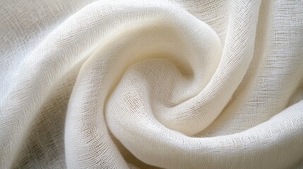 Poster - Soft white silk fabric texture with delicate weave for elegant backgrounds and textile design projects.