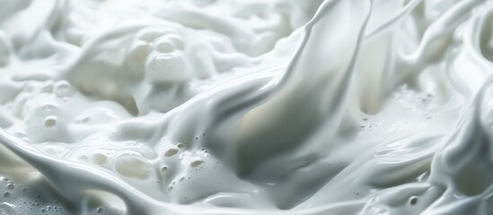 Leinwandbilder - Close-up of white foamy waves creating dynamic texture and movement in water, captured in high-speed photography.