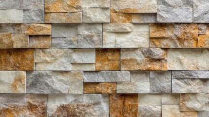 Aufkleber - Granite stone wall texture showcasing rough surfaces and varied earthy colors ideal for backgrounds and design projects in classic style.