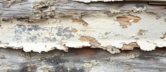 Poster - Weathered wooden door frame with peeling paint highlighting rustic charm and timeless character in a vintage setting