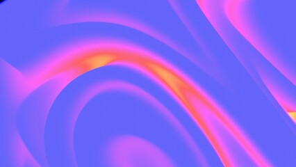 Poster - Vibrant Abstract Gradient with Soft Rainbow Curves
