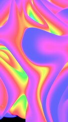 Aufkleber - Vibrant Abstract Gradient with Soft Rainbow Curves
