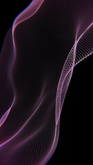 Aufkleber - Abstract Digital Wave of Light with Dotted Patterns