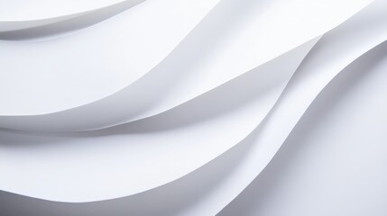 Aufkleber - Elegant wavy white paper texture for design purposes showcasing simplicity and modern aesthetics in a clean and versatile background.