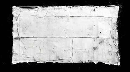 Leinwandbilder - Vintage distressed paper texture with grunge effect for design projects and artistic backgrounds. Ideal for creating a rustic, aged look.