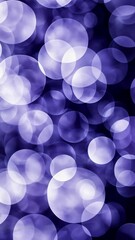 Wall Mural - vibrant purple bokeh with soft circular shapes creating an abstract background suitable for various 