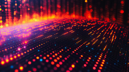 Wall Mural - a colorful, abstract image of a pattern of dots