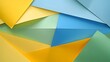 © NipaArts - Abstract colorful paper geometric shapes background.