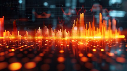 Poster - Stock market or forex trading graph in graphic concept for financial investment or economic trends business idea design. Worldwide finance background.