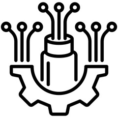 Poster - Optical Fiber Icon