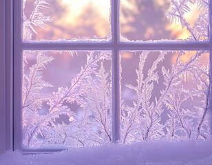 Poster - Frozen Windowpane