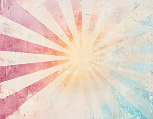 Wall Mural - Pastel Sunburst Texture