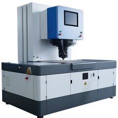 Leinwandbilder - Fiber laser machine on white background.