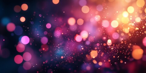 Wall Mural - bokeh light creates a mesmerizing effect that resembles a nebula, enhancing the beauty of this bokeh