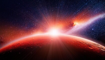 Wall Mural - planet in space