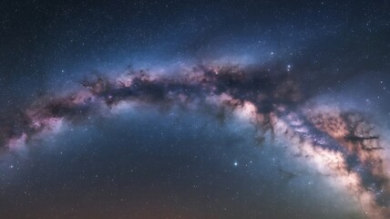 Wall Mural - Mesmerizing view of the Milky Way galaxy