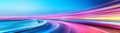 © Georgy - Bright light stripes move across a dark, expansive background. Rapid luminous blurred lines. Flaring bright streaks. Abstract 3D rendering.