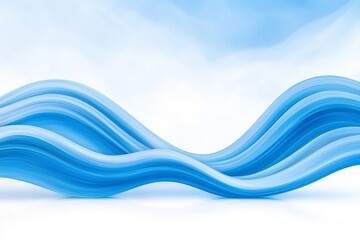 Wall Mural - a blue abstract background showing motion and the speed of light.