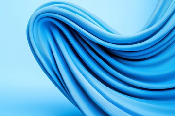 Wall Mural - abstract blue motion background depicting the speed of light.