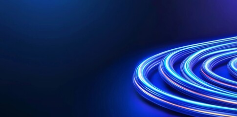 Wall Mural - vibrant neon fluid wave lines, a magical energy space light concept, as an abstract background wallp
