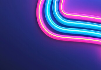 Wall Mural - vibrant abstract futuristic backdrop with glowing lines. neon light effect. laser light display, ene