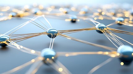 abstract network connection global communication technology and data