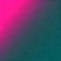 Wall Mural - Cyberpunk-inspired gradient with coarse grain, shifting from neon pink to deep teal, AI Generated