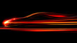 © Itsmagic - Dynamic car silhouette with vibrant light trails