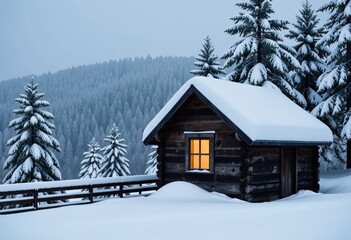 Sticker - house in the forest