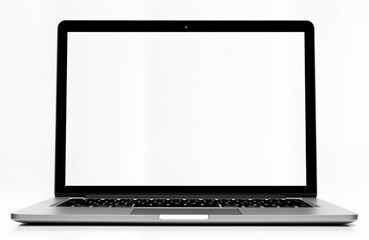 modern laptop computer isolated on plain white background. device ready for use or customization. cl
