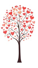 Poster - Heart Shaped Leaves Adorn A Lovely Tree