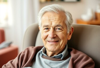 A warm and gentle portrait of an elderly man