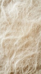 Wall Mural - Soft and fluffy texture of natural fibers illuminated by gentle light
