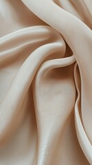 Wall Mural - Soft, flowing fabric showcases elegant texture and warm tones in natural light