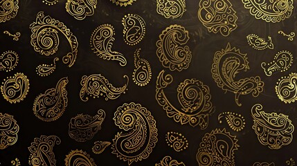 paisley pattern wallpaper