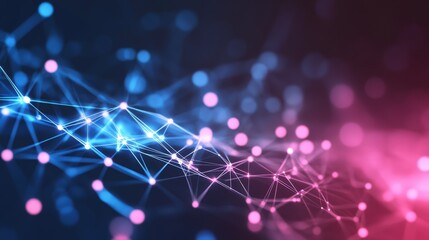 Abstract digital network connection. Global network technology concept.