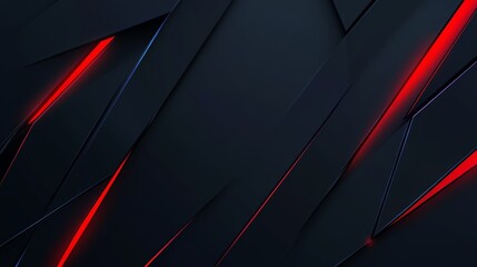 Leinwandbilder - Abstract background with dark texture and red glowing lines.