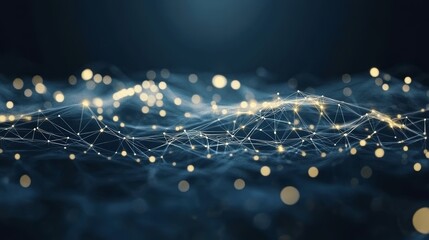 Leinwandbilder - Abstract digital network connection background