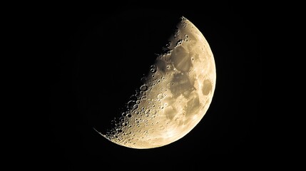 Wall Mural - The moon, casting its serene beauty and illuminating the night sky.